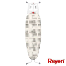 RAYEN 613750 vasalódeszka akasztóval, 120x40 cm, csúszásmentes, állítható vasalólemezzel vasalódeszka