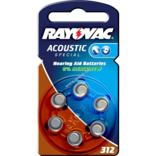 Rayovac Acoustic Special hallókészülék elem típus V312AT 6db/csom. - Kiárusítás! gombelem