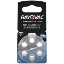 Rayovac ZA675 hallókészülék elem, cink-levegő, 1,4V, 640 mAh, 6 db, Rayovac ZA675, PR44 (PR44) gombelem