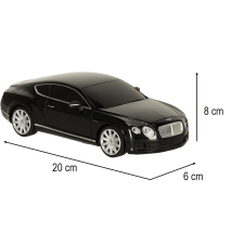 RC autó 1:24 Bentley Continental GT fekete távirányítós modell