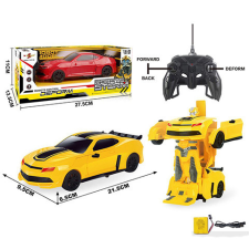  Rc távírányítós tobottá alakuló Camaro sportautó 1/16 méretarány kétféle színben autópálya és játékautó