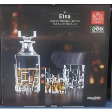 RCR Cristalleria Italiana RCR Etna whisky set, 7 darabos whisky