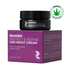 REAKIRO Éjszakai arckrém 300mgCBD+aloe vera+sárga moszat arckrém