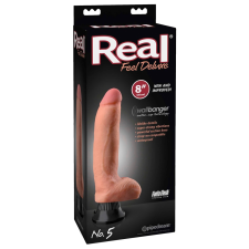  Real Feel Deluxe No.5 - herés, élethű vibrátor (natúr) vibrátorok