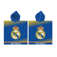 Real Madrid Blue strand törölköző poncsó 55x110 cm babatörülköző, kifogó