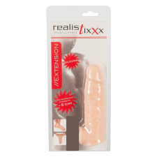 realistixxx - heregyűrűs péniszköpeny - 16cm (natúr) péniszköpeny