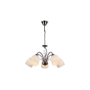 Reality Alice  Pendant lamp, satin nickel 5*E27 Max 60W,bulb excl.Glass Dia:10cm H:11cmTotal Dia:55cm H:67cmHS  - REAL-117105-07