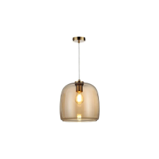 Reality Enola ChandelierE27X1 MAX40WIron+glassD25CM canopy and cup gold mat - REAL-334301-22 világítás