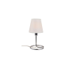 Reality Eoli + shade  Table lamp, chrome, shade beige Dia:14cm H:13cm 1*E14 Max 40W bulb excl. W:14cm H:28cm - REAL-532411-06