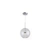 Reality Multiverse Pendant lamp, Alu+ acrylic + Iron+Glass chrome finishing+clear GlassLED 4000K 10W; 80lm/W;25000hours;CRI≧80;A+Size:D300*H1200CM - REAL-338101-06