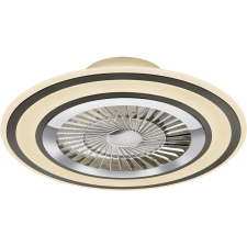Reality Trio Flaga LED mennyezeti lámpa 40 W ventilátorral fekete - króm világítás