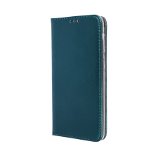  Realme C25Y Telefontok - Smart Magnetic zöld szilikon keretes mágneses könyvtok tok és táska