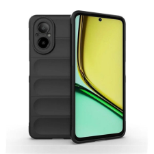 Realme C67 4G, Szilikon tok, közepesen ütésálló, 3D minta, fekete tok és táska