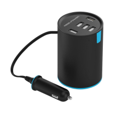 RealPower KFZ-Ladegerät Tube      2400mA   5xUSB (195445) mobiltelefon kellék