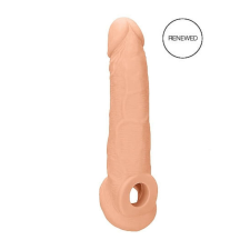  RealRock Penis Sleeve 9 - péniszköpeny (23cm) - natúr péniszköpeny