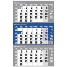 REALSYSTEM 2023-as 6061 12lapos kék speditőrnaptár (6061-40) naptár, kalendárium