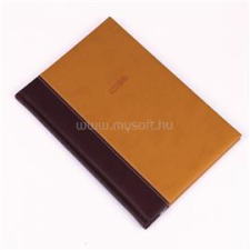 REALSYSTEM Határidőnapló Linett B/5, heti fehér lapokkal barna-mustár 2026. (REALSYSTEM_51898) határidőnapló