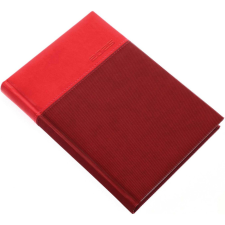 REALSYSTEM Határidőnapló Lux A/5, napi fehér lapokkal piros Realsystem 2025. határidőnapló