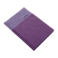 REALSYSTEM Határidőnapló REALSYSTEM Lux B/5 heti fehér lapos lila 2021. határidőnapló