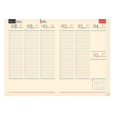 REALSYSTEM Határidőnapló REALSYSTEM Prémium A B/5 heti sárga lapos drapp 2023. határidőnapló