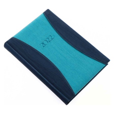 REALSYSTEM Prémium-A, A5 napi beosztású határidőnapló, Kék határidőnapló