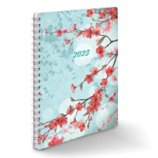 REALSYSTEM SP-3 mini, heti beosztású spirálos naptár, Pipacs naptár, kalendárium