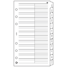 REALSYSTEM Telefonregiszter - RS451M, Fehér naptár, kalendárium