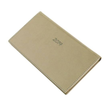 REALSYSTEM Zsebnaptár Realsystem Bolero fekvő sárga lapos drapp 2020. naptár, kalendárium