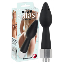 Rear Splash Rear Splash - kúpos szilikon zuhanyfej (fekete) intimhigiénia nőknek