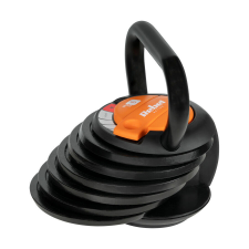 Rebel Active RBA-2324-9 - állítható öntöttvas kettlebell, 9 kg, fekete/narancs kézisúlyzó