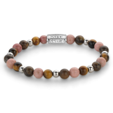 Rebel and Rose -Téli ragyogás féldrágaköves karkötő, unisex divatékszer - (RR-60124-S-XS) karkötő