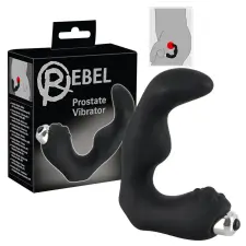  Rebel - hajlított prosztata vibrátor (fekete) vibrátorok