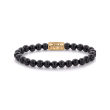 Rebel & Rose Bracelet Black Velvet RR-60100-G-L mens, karkötő