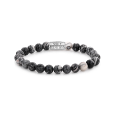 Rebel & Rose Bracelet Black Wolf RR-80032-S-L mens, karkötő