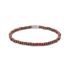 Rebel & Rose Bracelet Glass Rocks Red Jazz RR-40117-S-L Unisex, karkötő