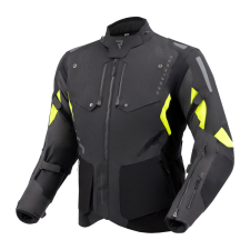 Rebelhorn Hiker IV motoros kabát fekete-antracit-fluo sárga motoros kabát