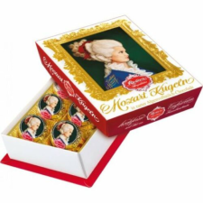 Reber Constanze Barrok Praliné Étcsokoládéban Pisztácia-marcipánnal és Trüffel töltelékkel 120 g csokoládé és édesség