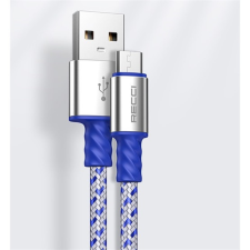 Recci RTC-N33M 2m microUSB textil borítású adat- és töltőkábel kábel és adapter