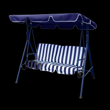 Reckmann HINTAÁGY 3 SZEMÉLYES 174X111X152CM KÉK FEHÉR hintaágy