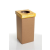 Recobin Szelektív hulladékgyűjtő, újrahasznosított, 20 l, RECOBIN "Mini", sárga