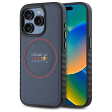Red Bull RBHMP15L24PUILVR Leather Red Ring MagSafe-kompatibilis tok iPhone 15 Pro - sötétkék tok és táska