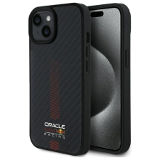 Red Bull RBHMP15S24CFGSMK Carbon Fiber Power Bar MagSafe-kompatibilis tok iPhone 15 - fekete tok és táska
