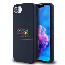 Red Bull Silicone Horizontal Logo Apple iPhone 16e MagSafe tok, tengerészkék tok és táska