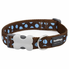 Red Dingo Blue Spots Brown Medium kutya nyakörv nyakörv, póráz, hám kutyáknak