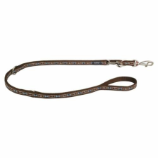 Red Dingo Bone Yard Brown multi-purpose póráz 200 cm Small nyakörv, póráz, hám kutyáknak