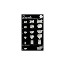 Red Dingo Diamante biléta Tag Express kártya nyakörv, póráz, hám kutyáknak