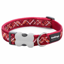 Red Dingo Flanno Red Medium kutya nyakörv nyakörv, póráz, hám kutyáknak