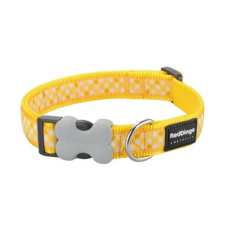 Red Dingo Gingham Yellow Large kutya nyakörv nyakörv, póráz, hám kutyáknak