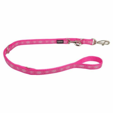 Red Dingo Paw Impressions Hot Pink multi-purpose póráz 200 cm Large nyakörv, póráz, hám kutyáknak