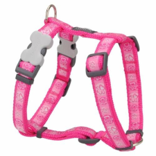 Red Dingo Paw Impressions Hot Pink XS Dog hám nyakörv, póráz, hám kutyáknak